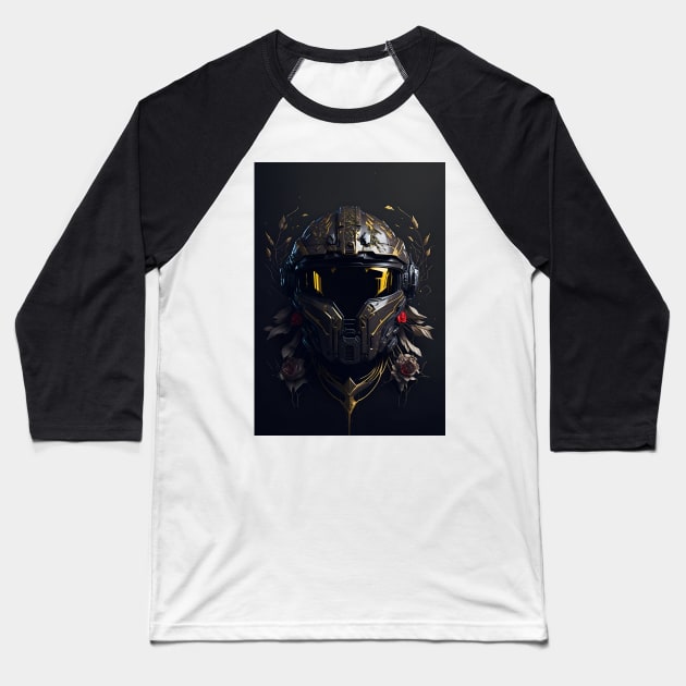 Halo Master Chief Helmet 01 - Gold & Rose COLLECTION Baseball T-Shirt by trino21